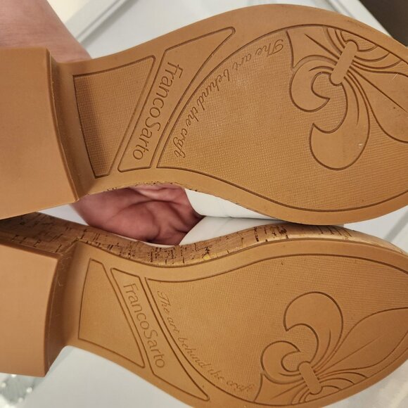 Franco Sarto Women's Pony Slide Sandals. White. NIB. Size 8.5 - Picture 9 of 13